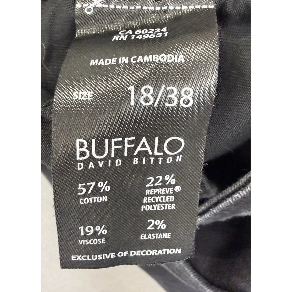 Buffalo David Bitton‎ Mollie High Rise Skinny Black Jeans Women's 18/38 Stretchy